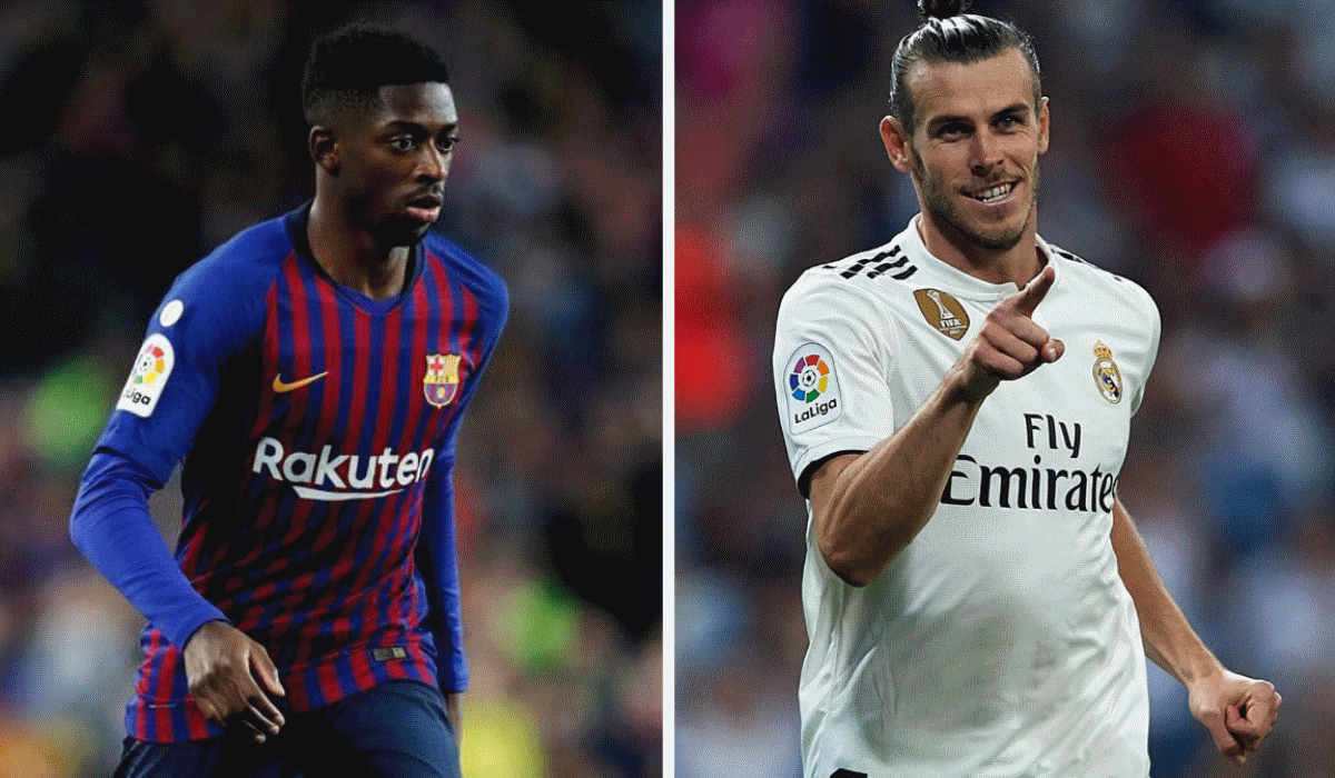 Dembélé e Bale não estão entre os 5 jogadores mais rápidos do campeonato espanhol