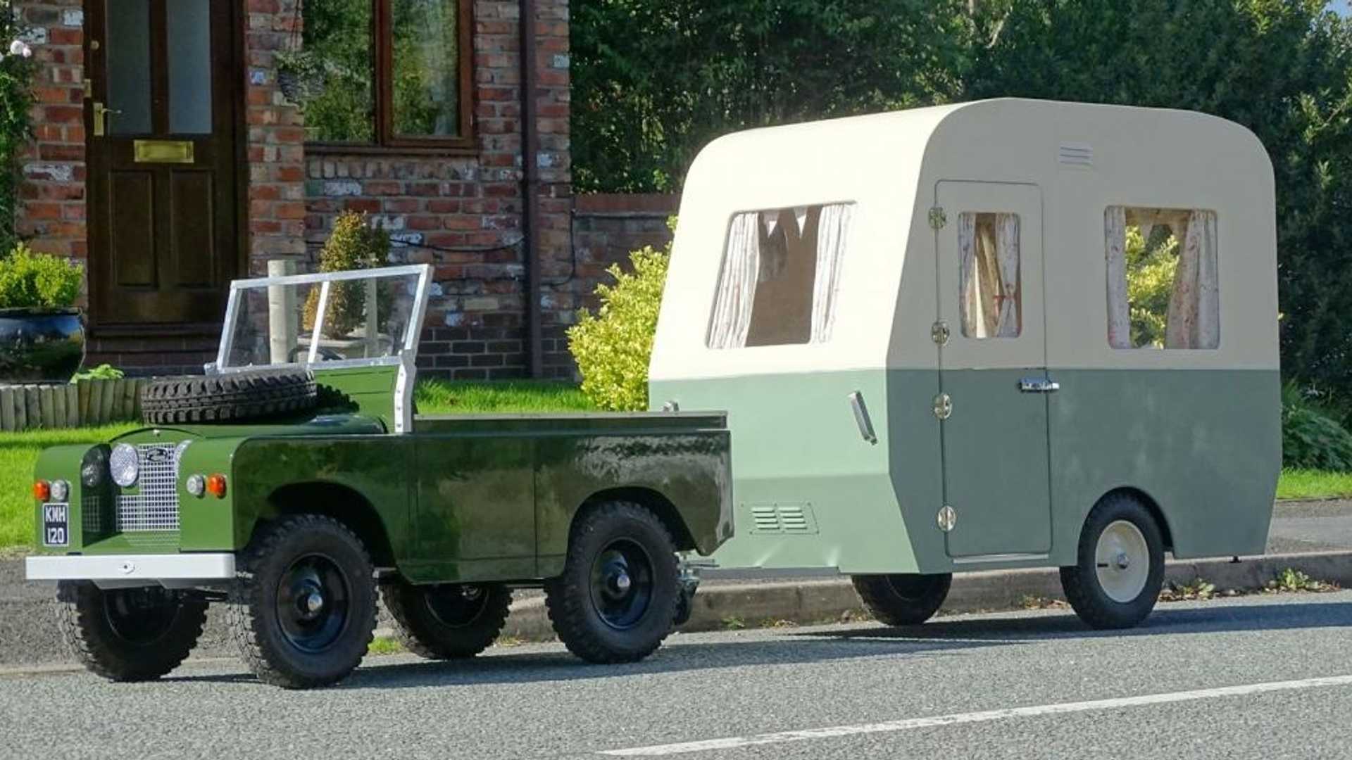 Conheça o mini Land Rover com caravana que pode ser seu