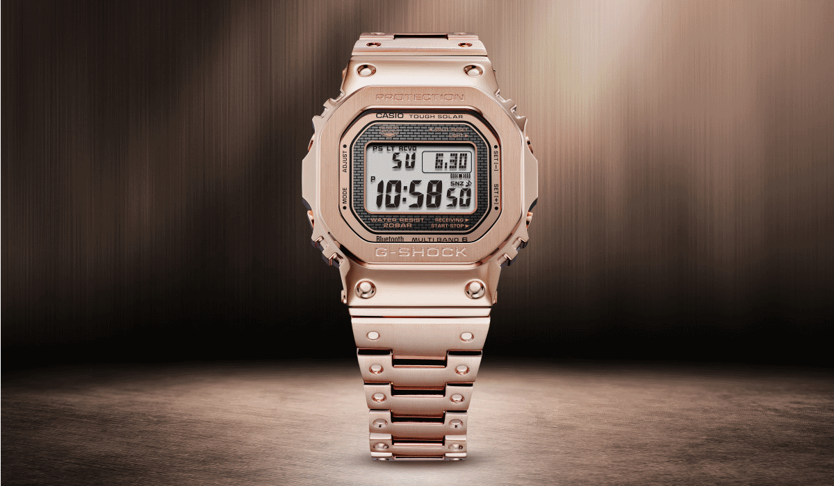 G-Shock aposta na elegância com modelo masculino em ouro rosa