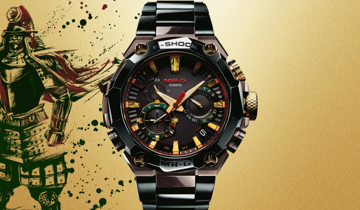 G-Shock assinala 25º aniversário da gama MR-G com relógio de inspiração samurai