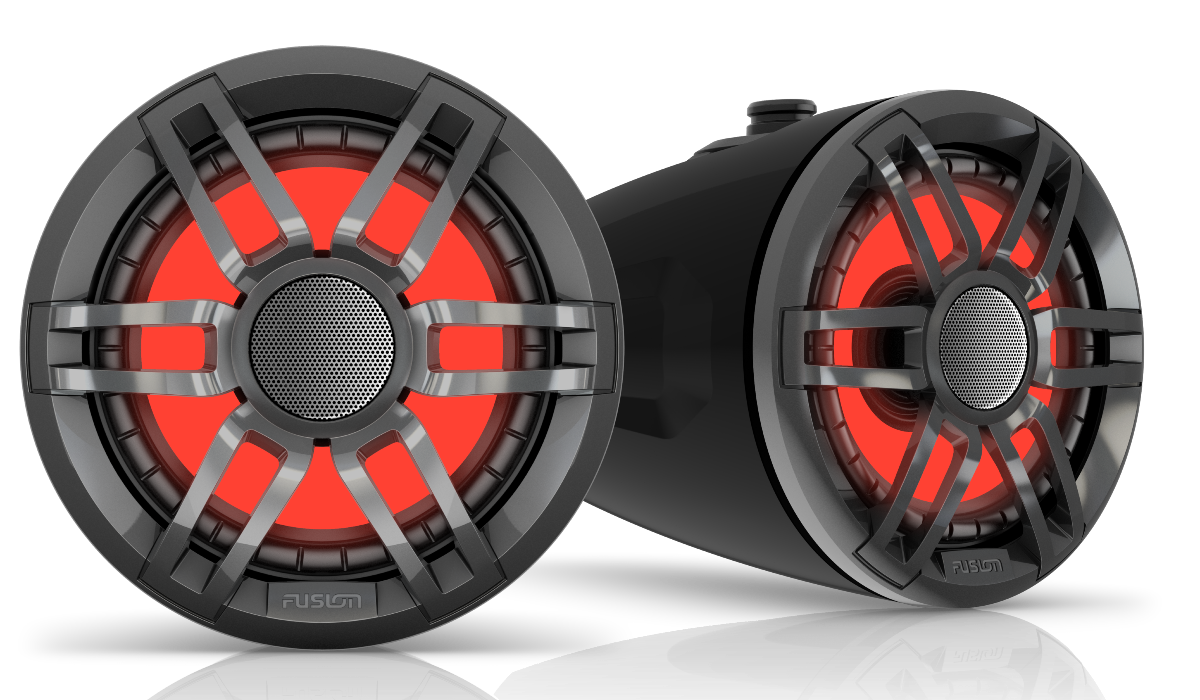 Garmin apresenta novos altifalantes Wake Tower XS da Fusion para desfrutar de poder musical a bordo