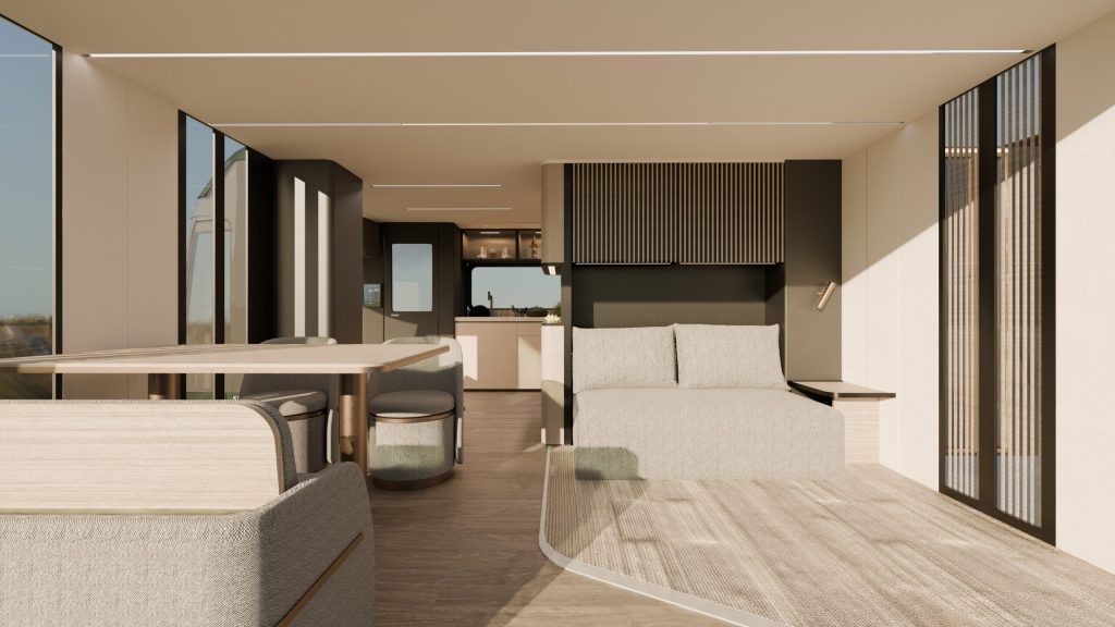 Autocaravana elétrica de luxo irá mudar a experiência de viver numa casa móvel